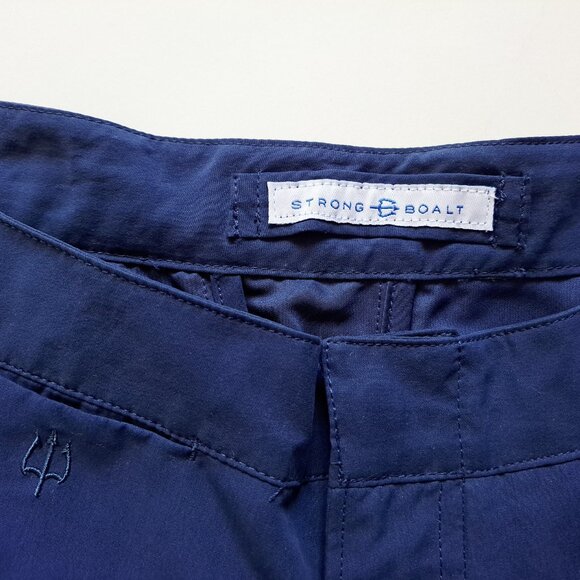 New Men's Strong Boalt Navy Blue Swim Trunks Hybrid Shorts Size 32 - Picture 2 of 10